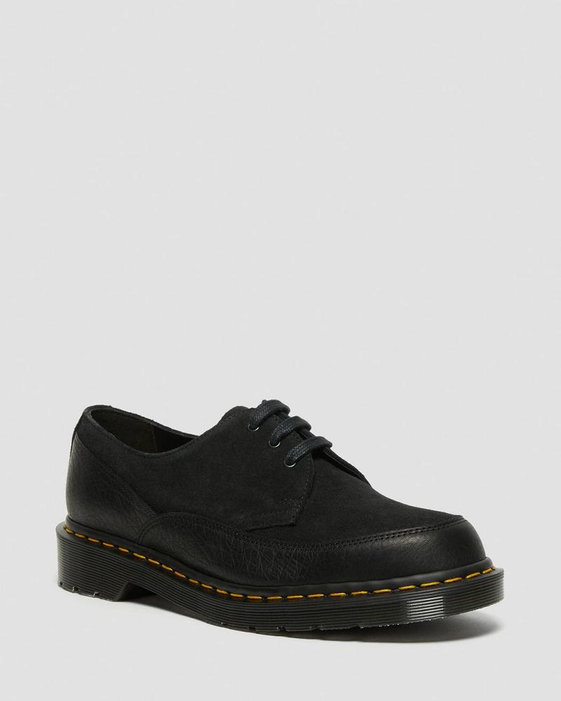 Dr Martens 1461 Guard Made in England Læder Snøresko Dame Sort | DK 331ZUT